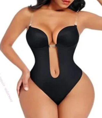 Plunge Bra thong body suit